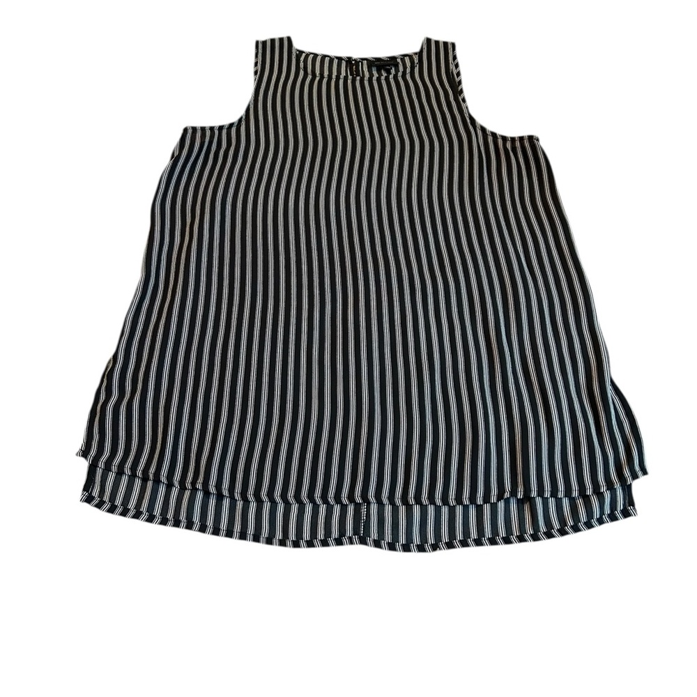 WHO WHAT WEAR black and white tank